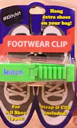 Sports footwear clip for shoes and accessories